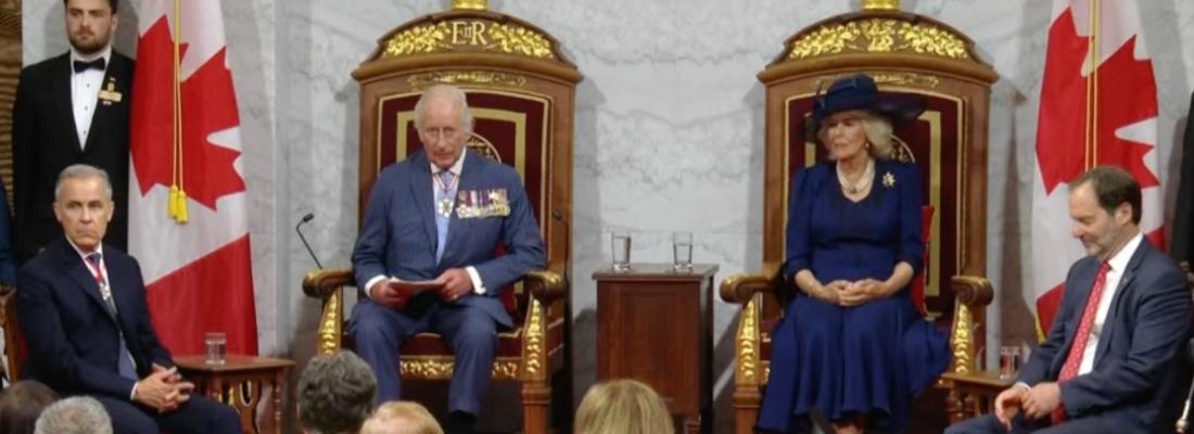 Le roi Charles III ouvre le Parlement en prononçant le discours du Trône. (Photo via X.) Le roi Charles III ouvre le Parlement en prononçant le discours du Trône. (Photo via X.)